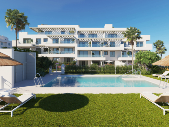 Contemporary Apartment for sale in Mijas Costa within walking distance of the beach