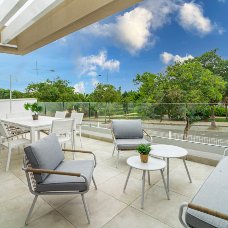 Contemporary Two-Bedroom Apartment with Expansive Terrace and Resort-Style Living