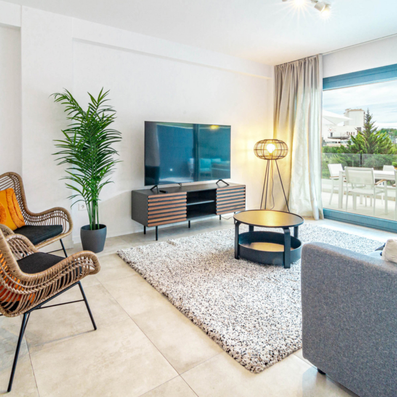 Contemporary Two-Bedroom Apartment with Expansive Terrace and Resort-Style Living