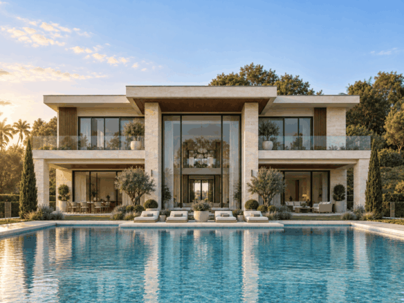 Exclusive Luxury Villa Project with Panoramic Sea Views on the Frontline of Golf in Los Flamingos, Benahavís